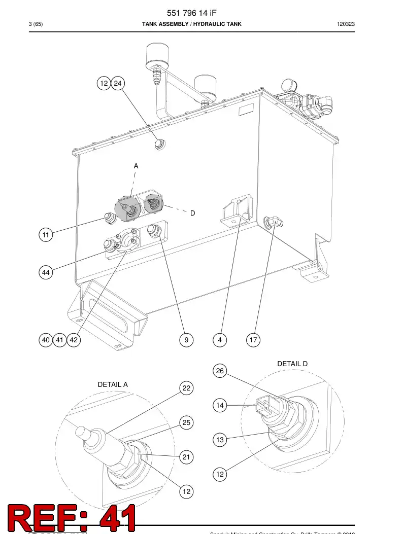 06532042 065 320 42 Hexagon socket head screw (full thread) - Sandvik Technical Drawing