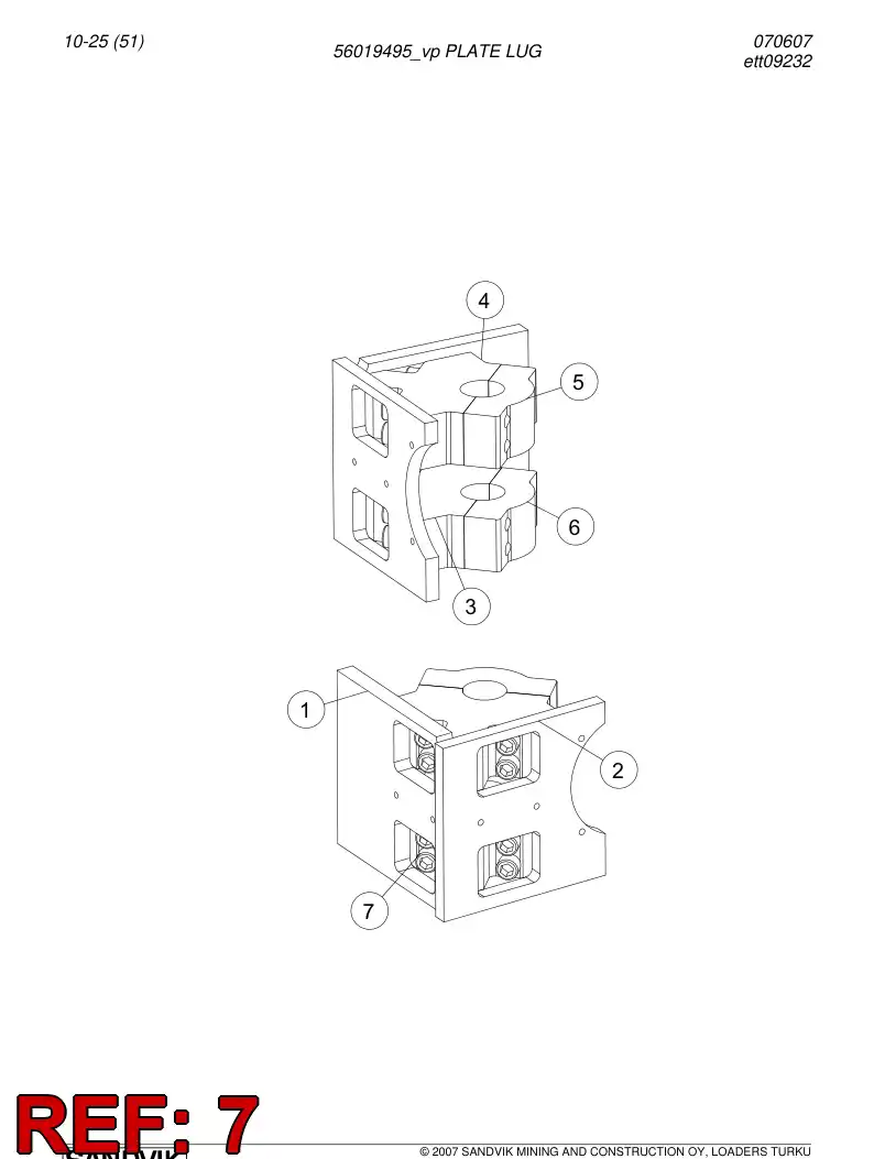 06532116 065 321 16 Hexagon socket head bolt (half thread) - Sandvik Technical Drawing