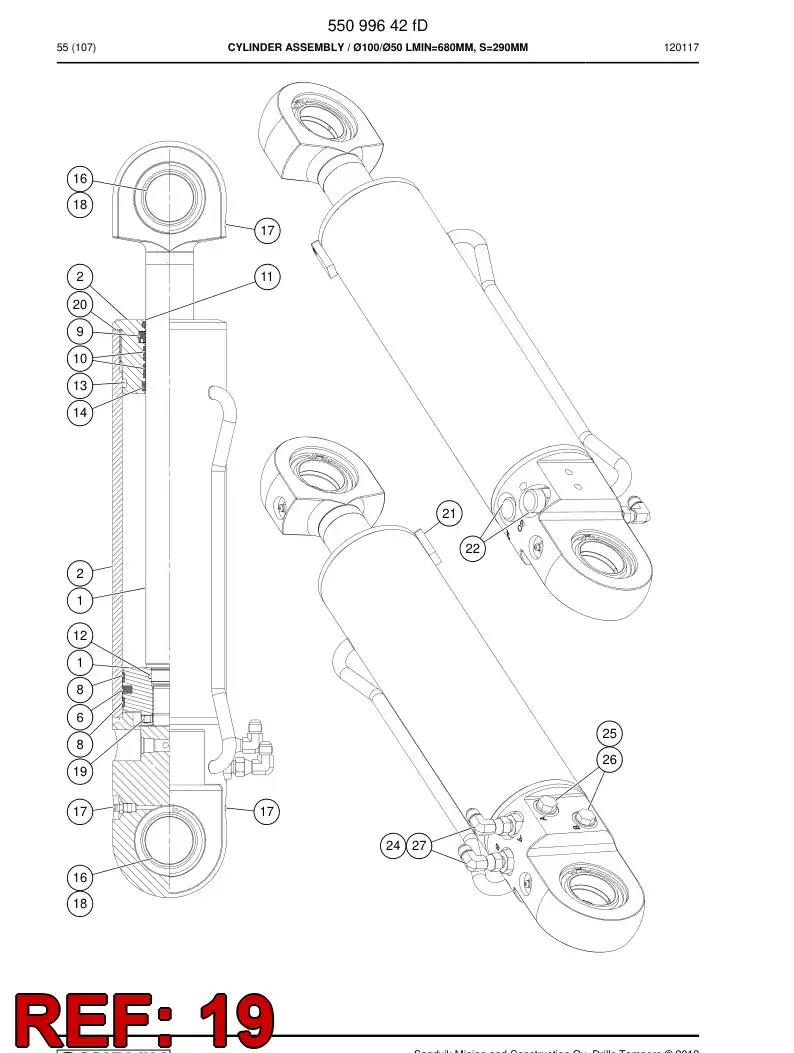 06532701a 065 327 01a Hexagon socket set screw - Sandvik Technical Drawing