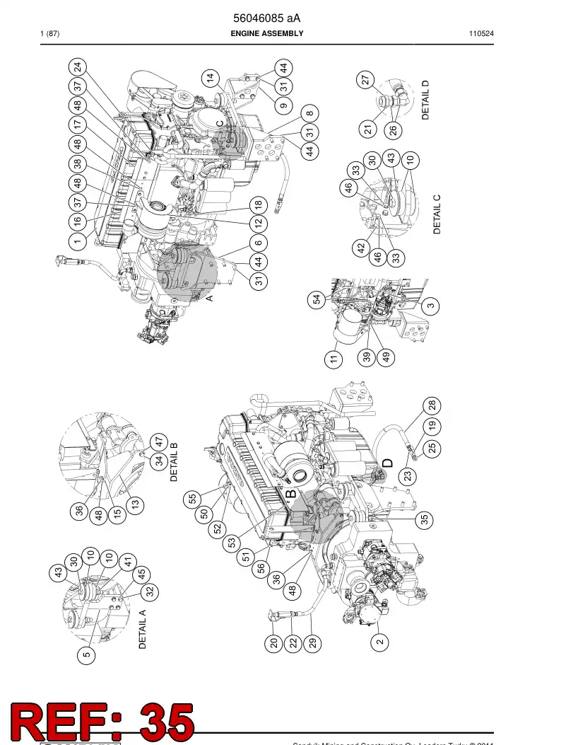 06543642 065 436 42 Screw - Sandvik Technical Drawing