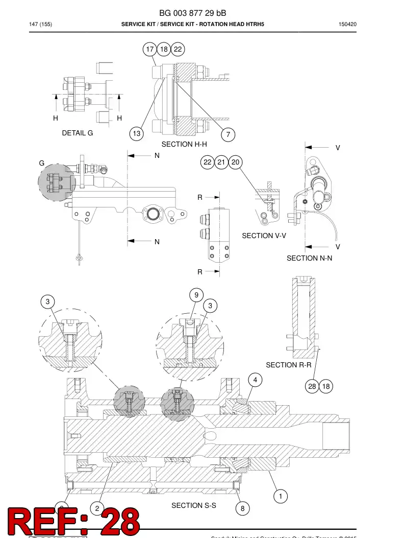 06544553 065 445 53 Hexagon socket head screw (full thread) - Sandvik Technical Drawing