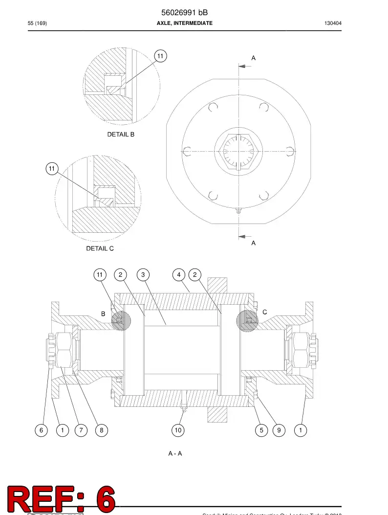06561112 065 611 12 Pin, Split - Sandvik Technical Drawing