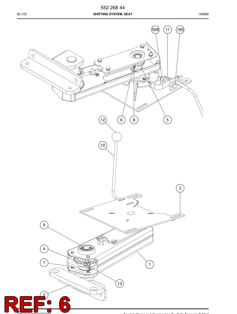 06568107 065 681 07 MACHO RECTO DE TIPO ESPIRAL - Sandvik Technical Drawing