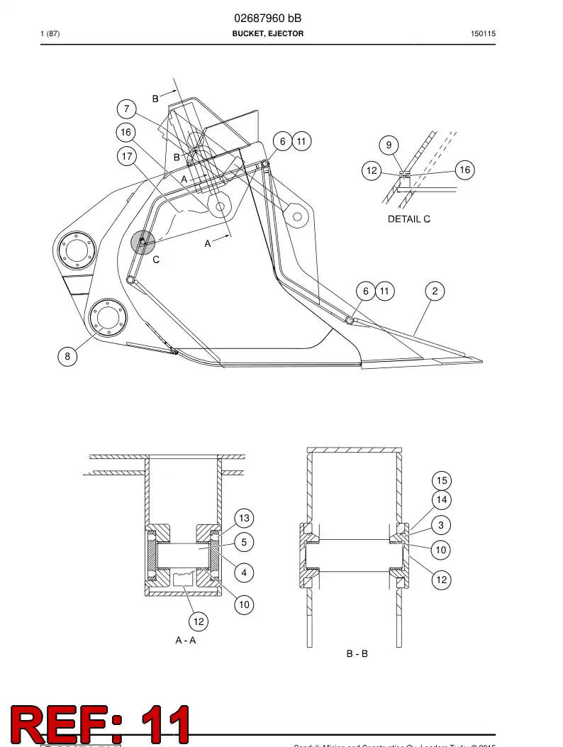 06568154 065 681 54 Spring-type straight pin - Sandvik Technical Drawing