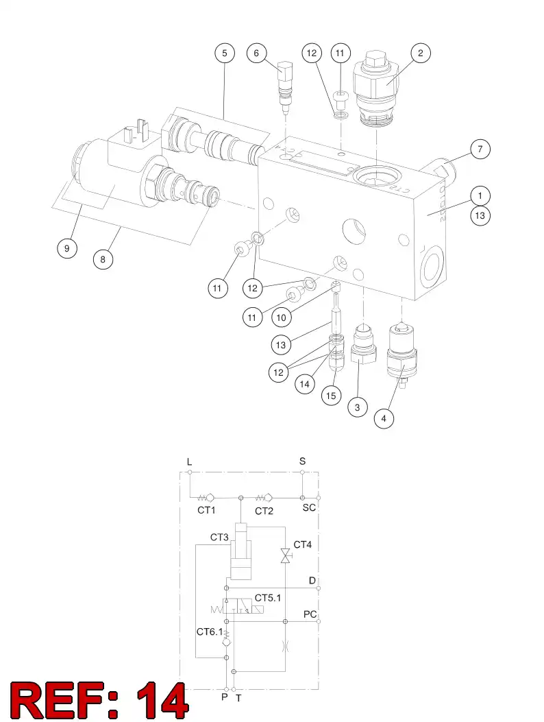 06574406 065 744 06 Nut, Hexagon - Sandvik Technical Drawing