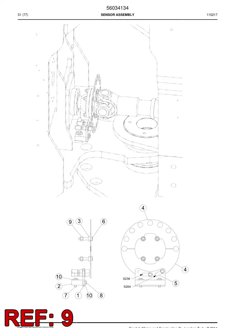 06575129 065 751 29 Nut - Sandvik Technical Drawing