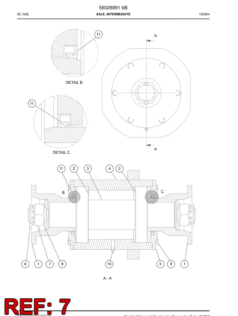 06576518 065 765 18 Nut, Crown - Sandvik Technical Drawing