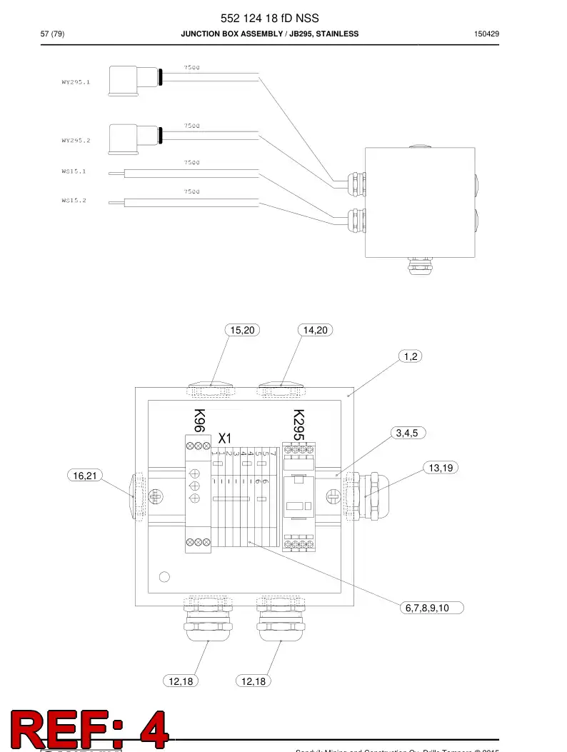 06589405 065 894 05 Washer, Plain, Large - Sandvik Technical Drawing