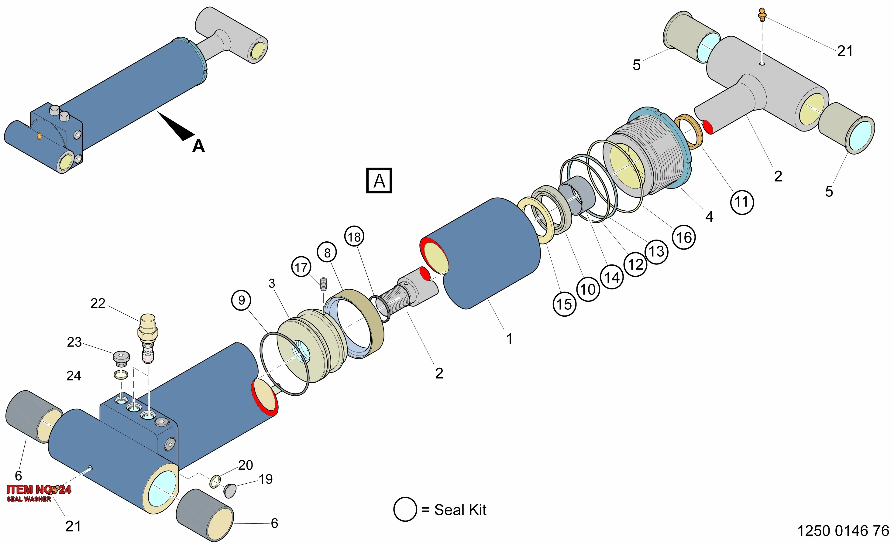 0661 1000 18 SEAL WASHER - Technical Drawing