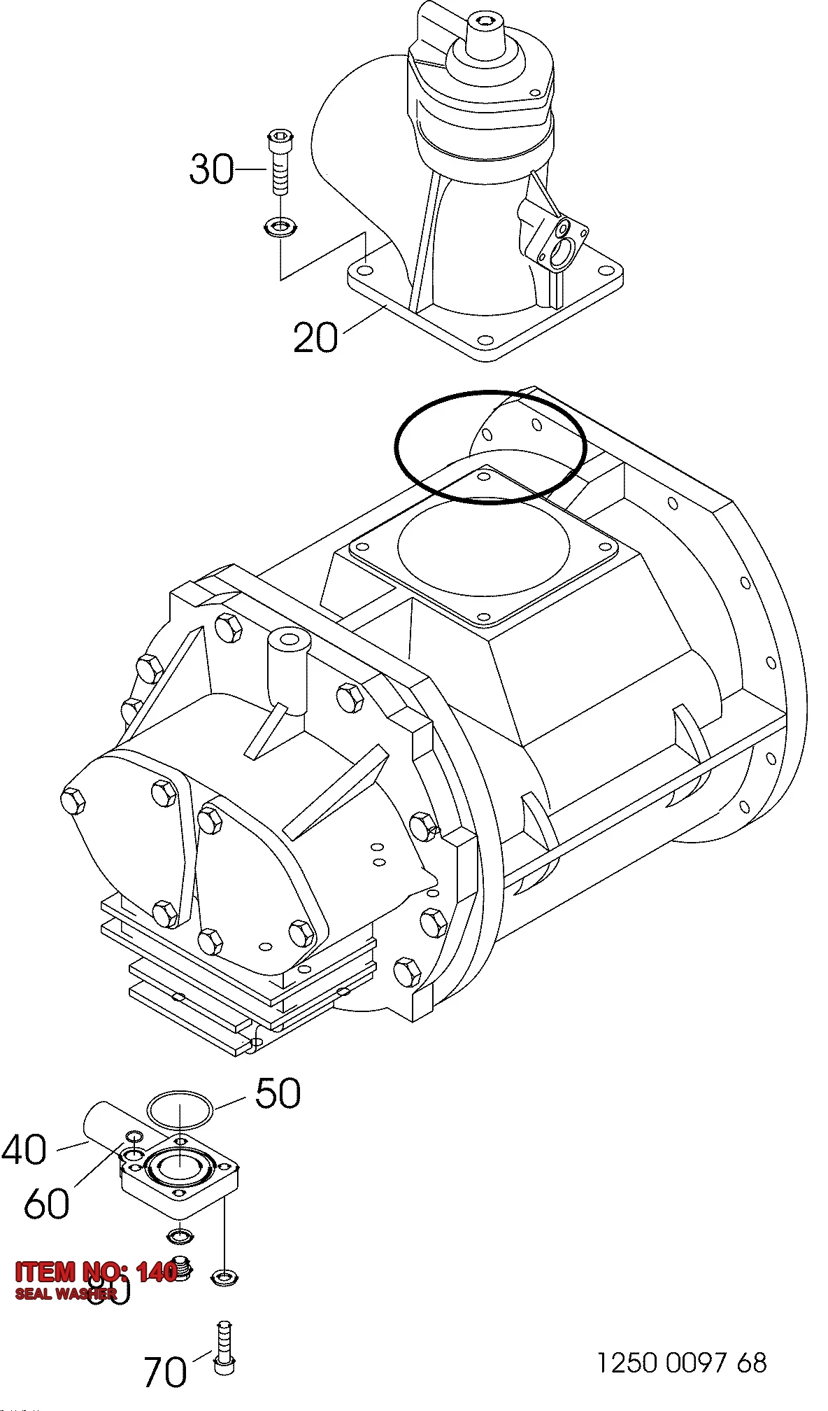 0661 1000 26 SEAL WASHER - Technical Drawing