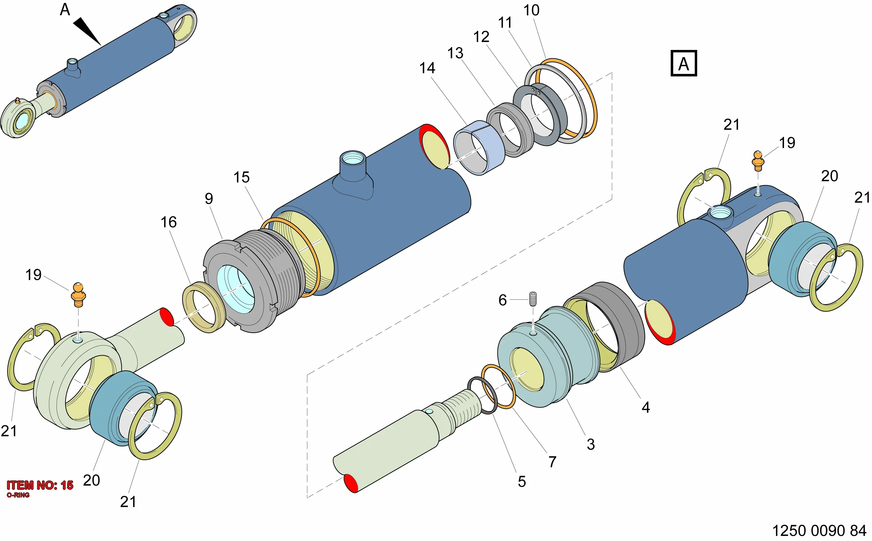 0663 2100 75 O-RING - Technical Drawing