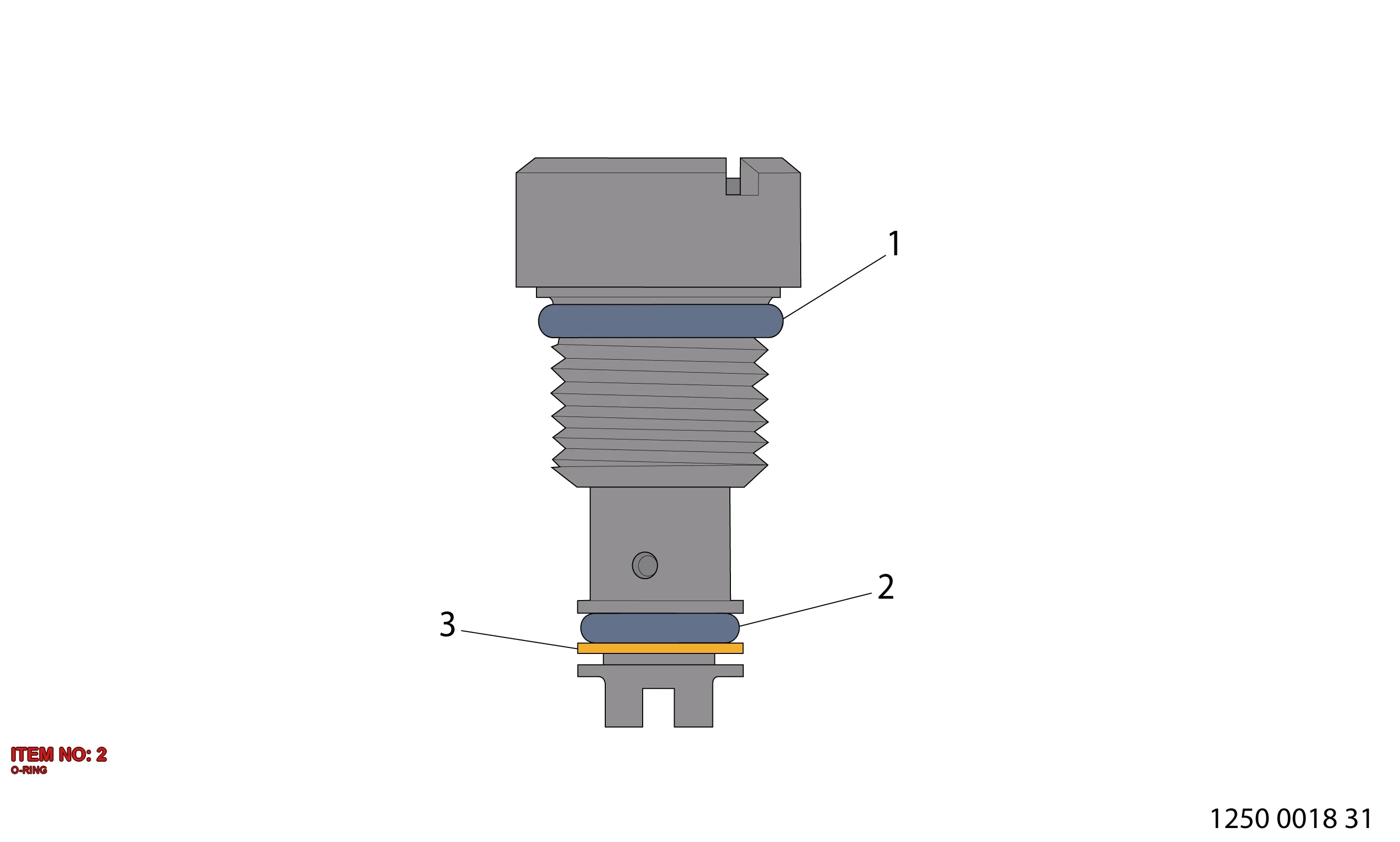 0663 2118 01 O-RING - Technical Drawing