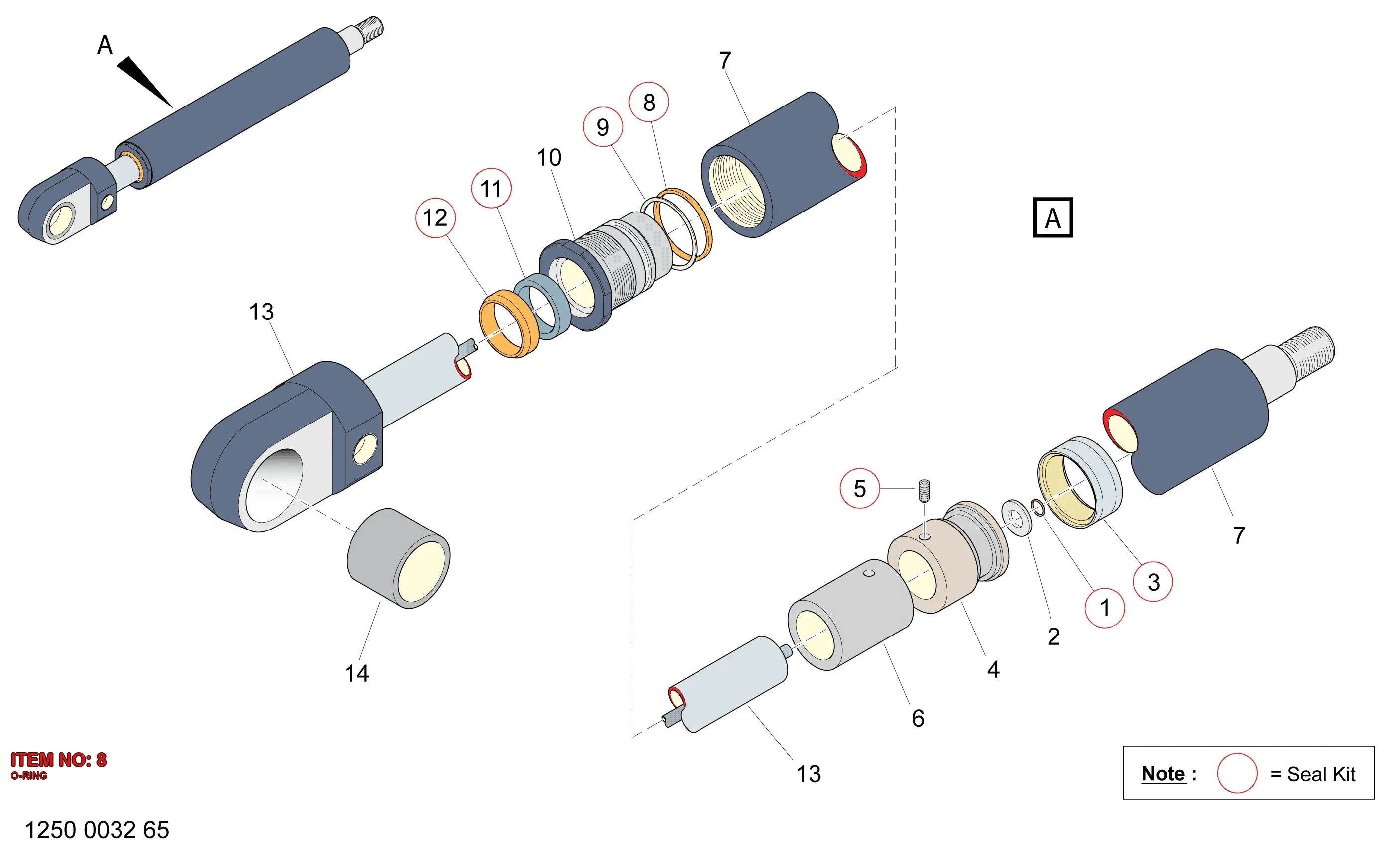 0663 2135 00 O-RING - Technical Drawing