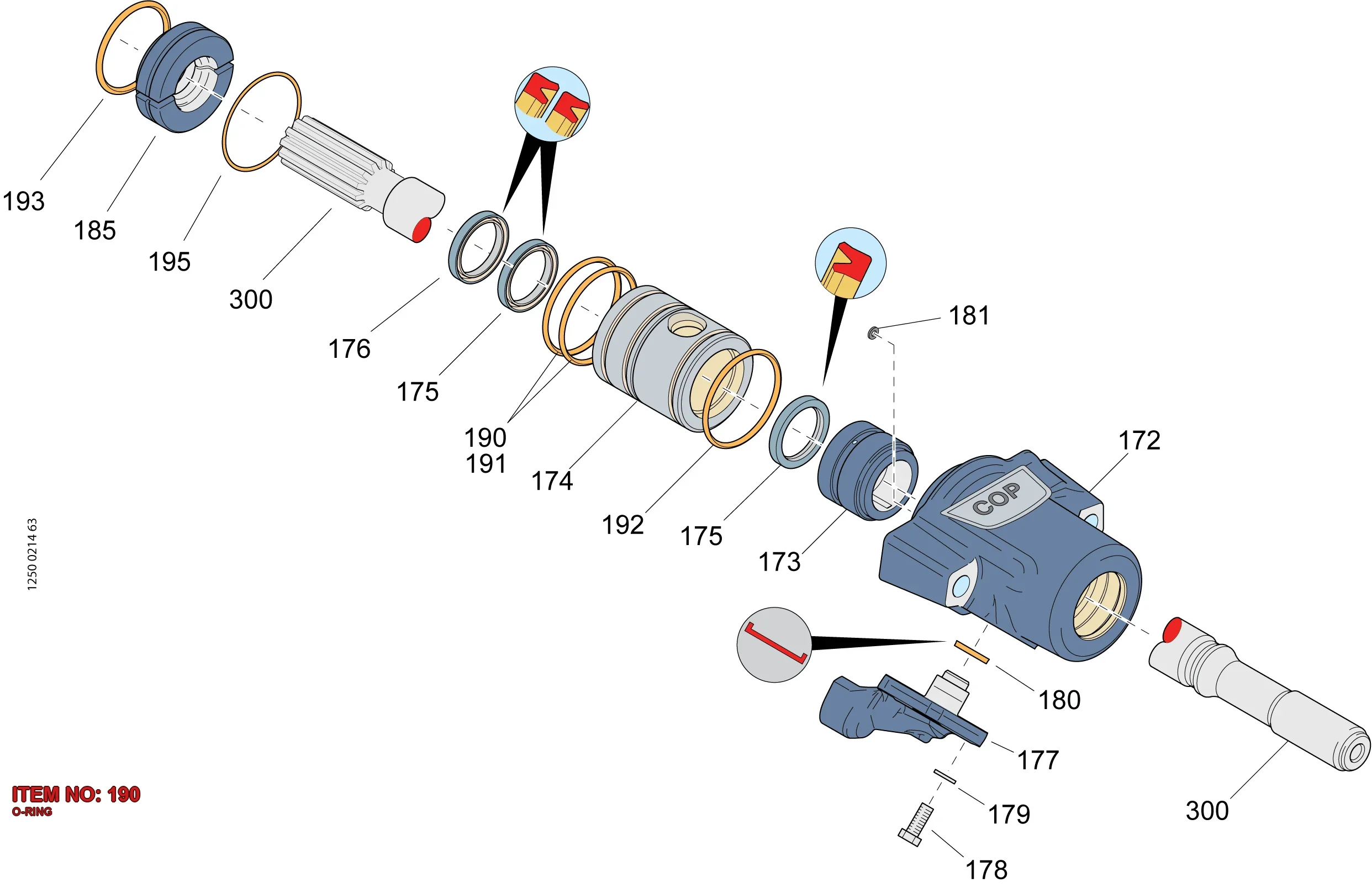 0663 2145 01 O-RING - Technical Drawing