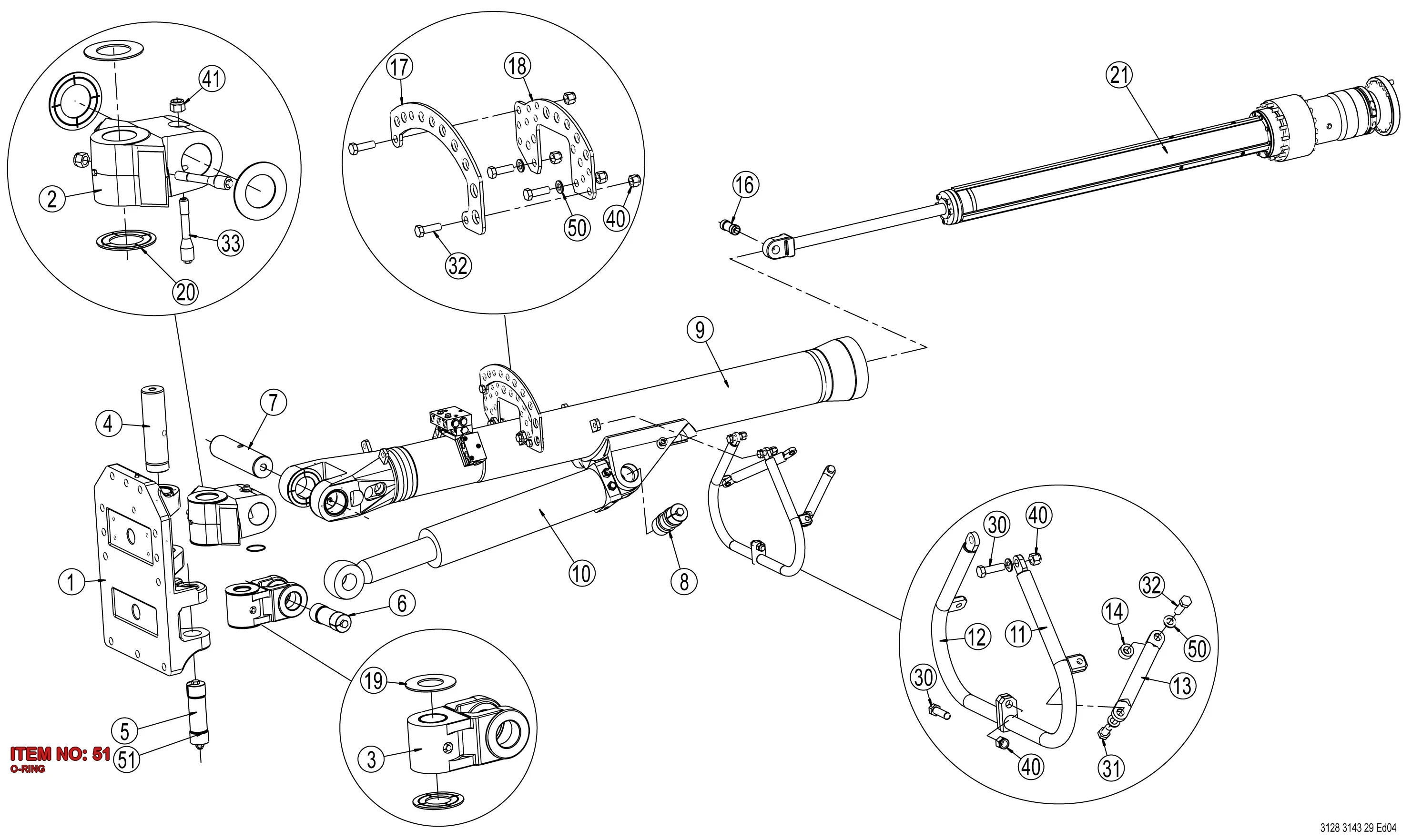 0663 6136 00 O-RING - Technical Drawing