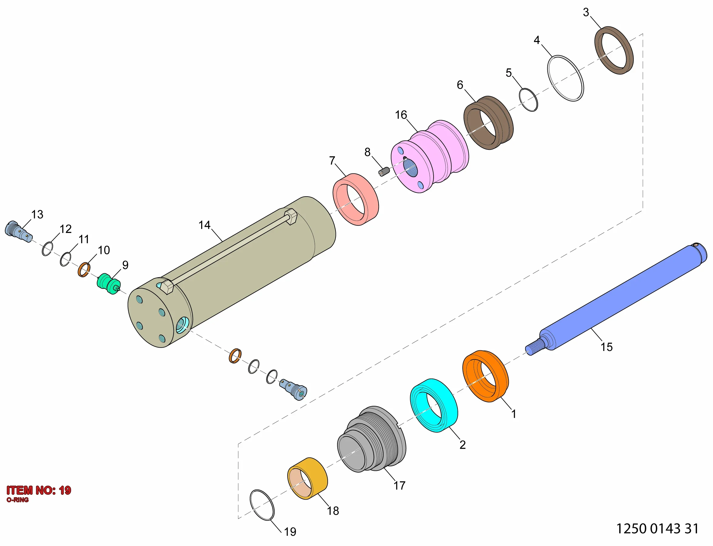 0663 6140 00 O-RING - Technical Drawing