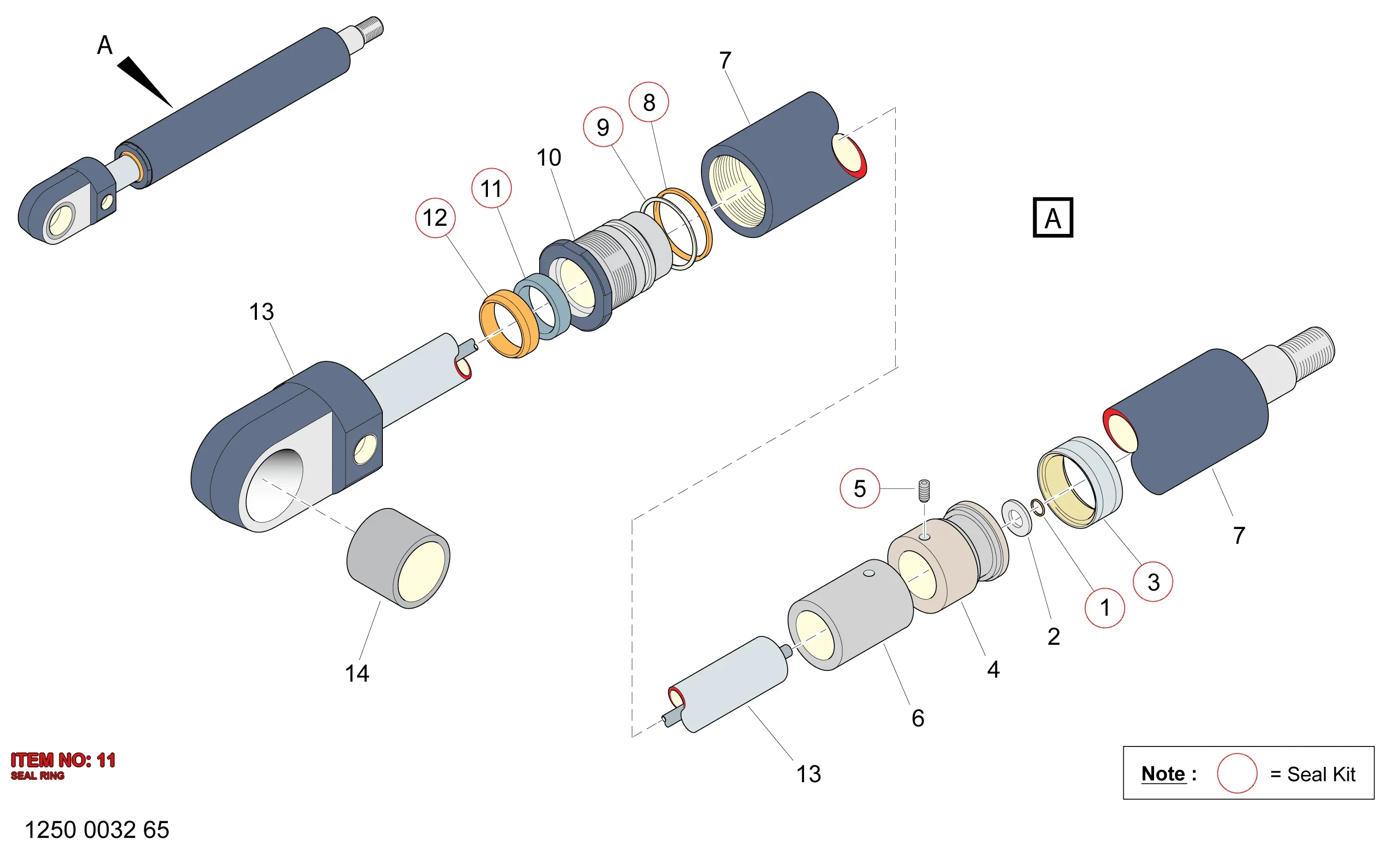 0665 0010 12 SEAL RING - Technical Drawing