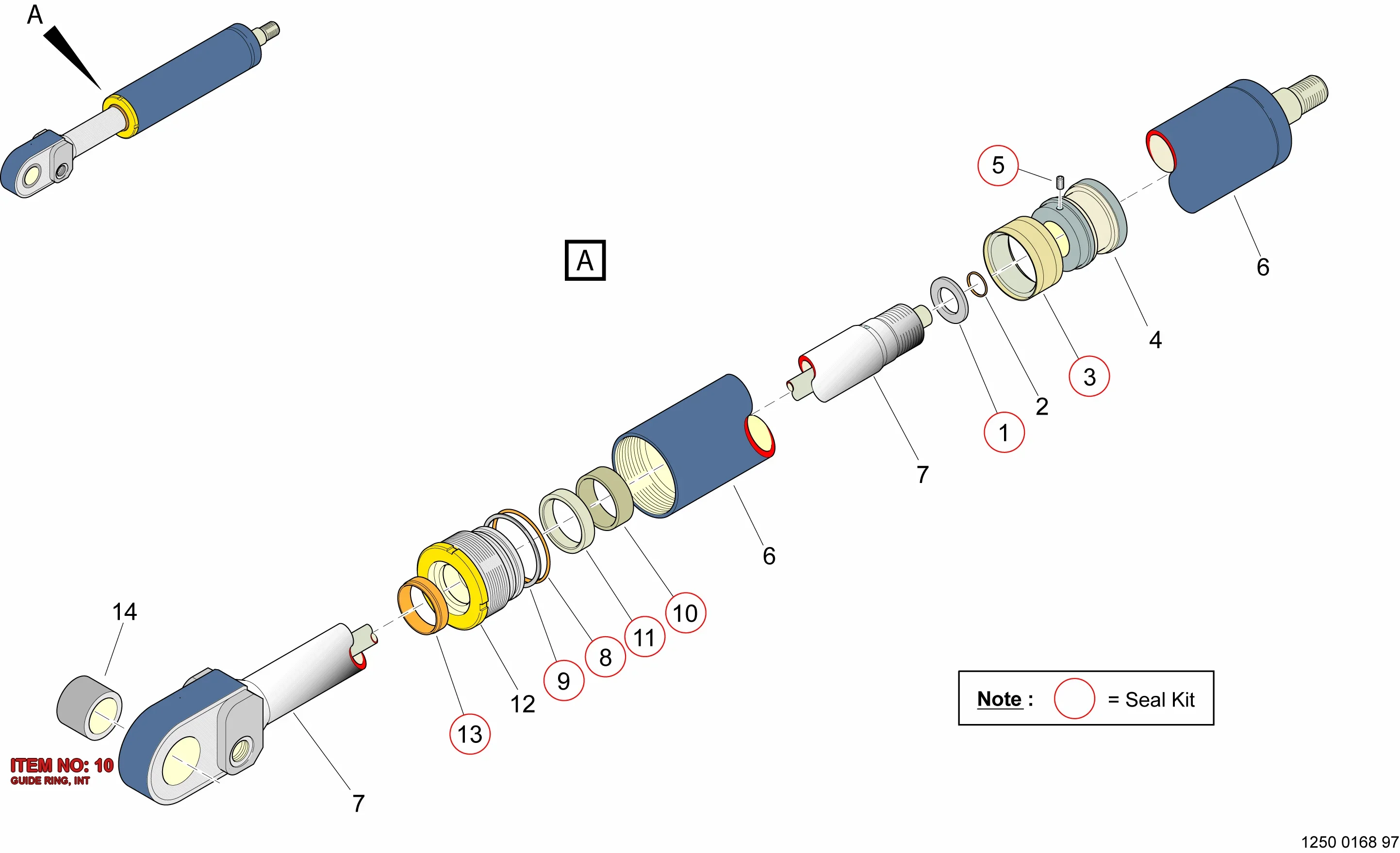 0665 9300 39 GUIDE RING, INT - Technical Drawing