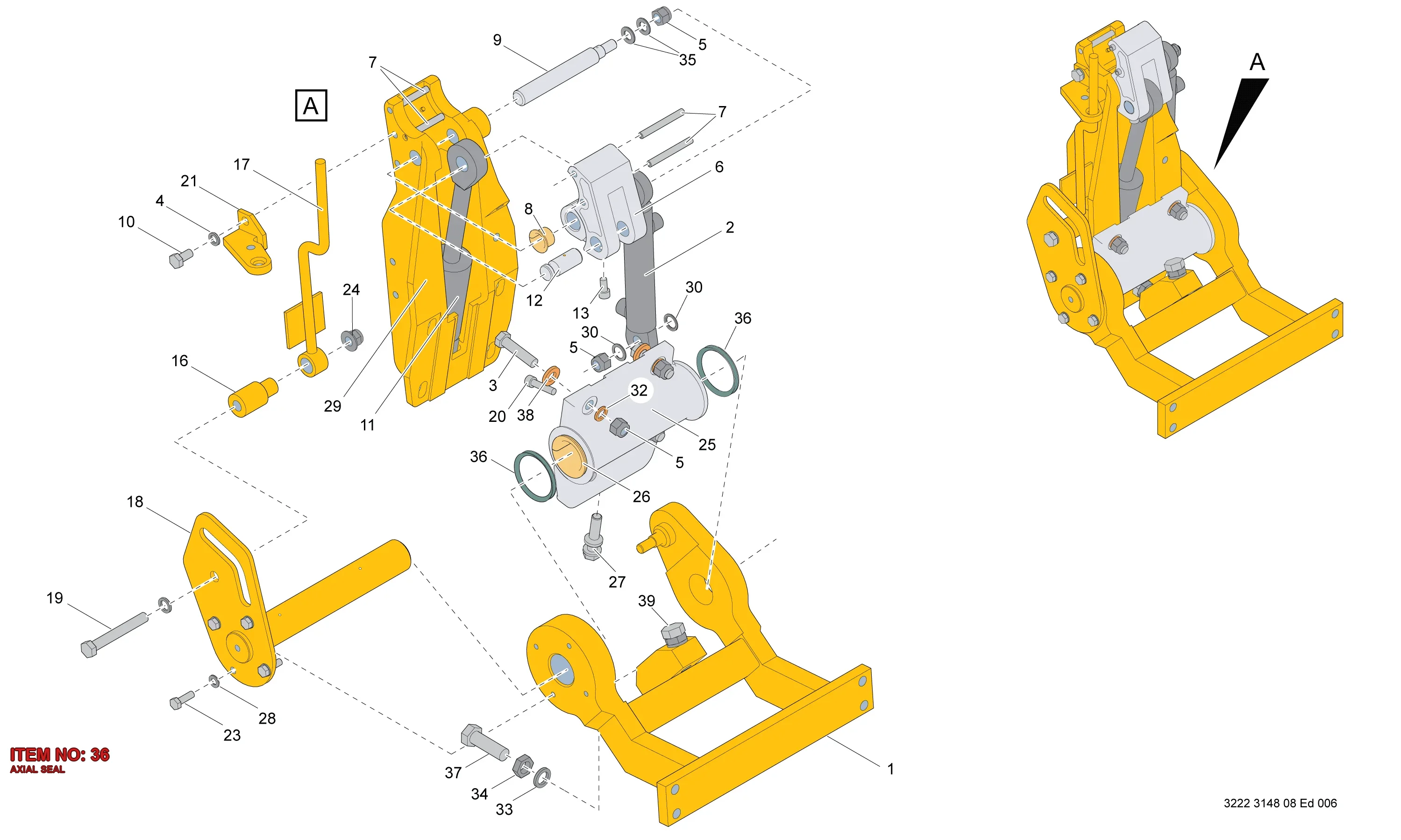 0666 8100 17 AXIAL SEAL - Technical Drawing