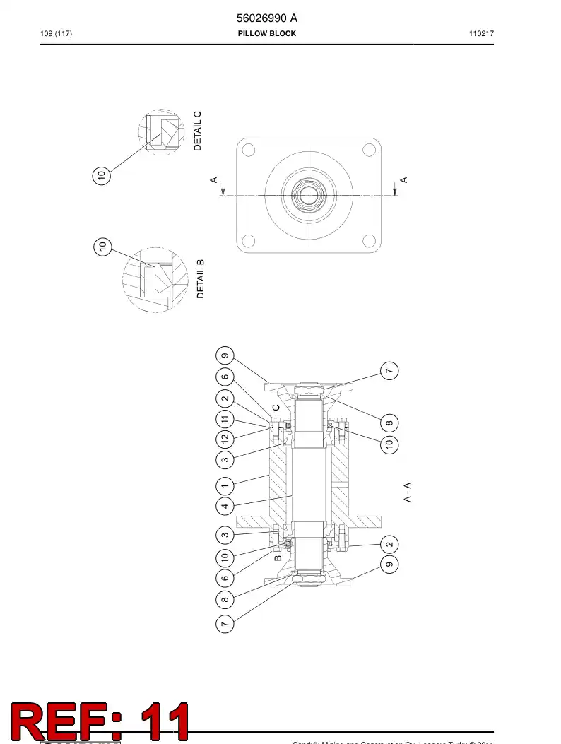 06713039 067 130 39 Shim - Sandvik Technical Drawing