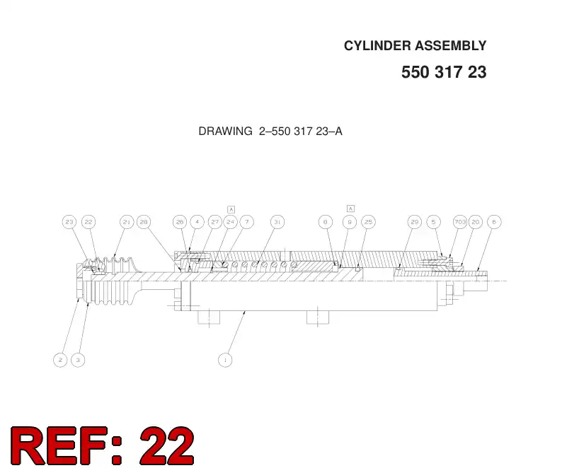 06743005 067 430 05 BALL JOINT - Sandvik Technical Drawing