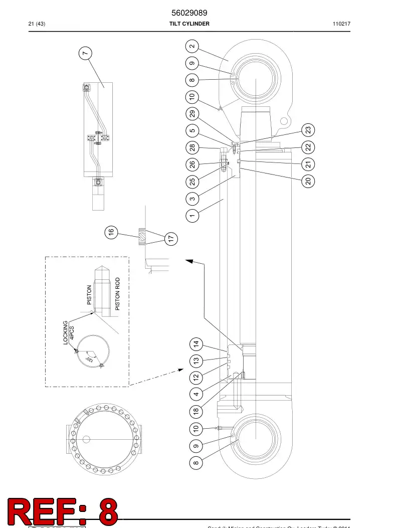 06743238 067 432 38 Bearing - Sandvik Technical Drawing