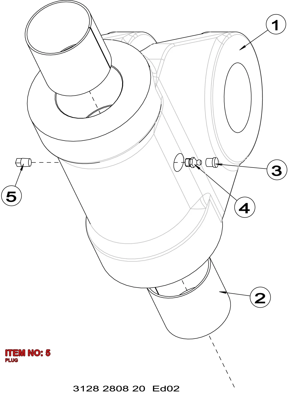 0686 3201 00 PLUG - Technical Drawing