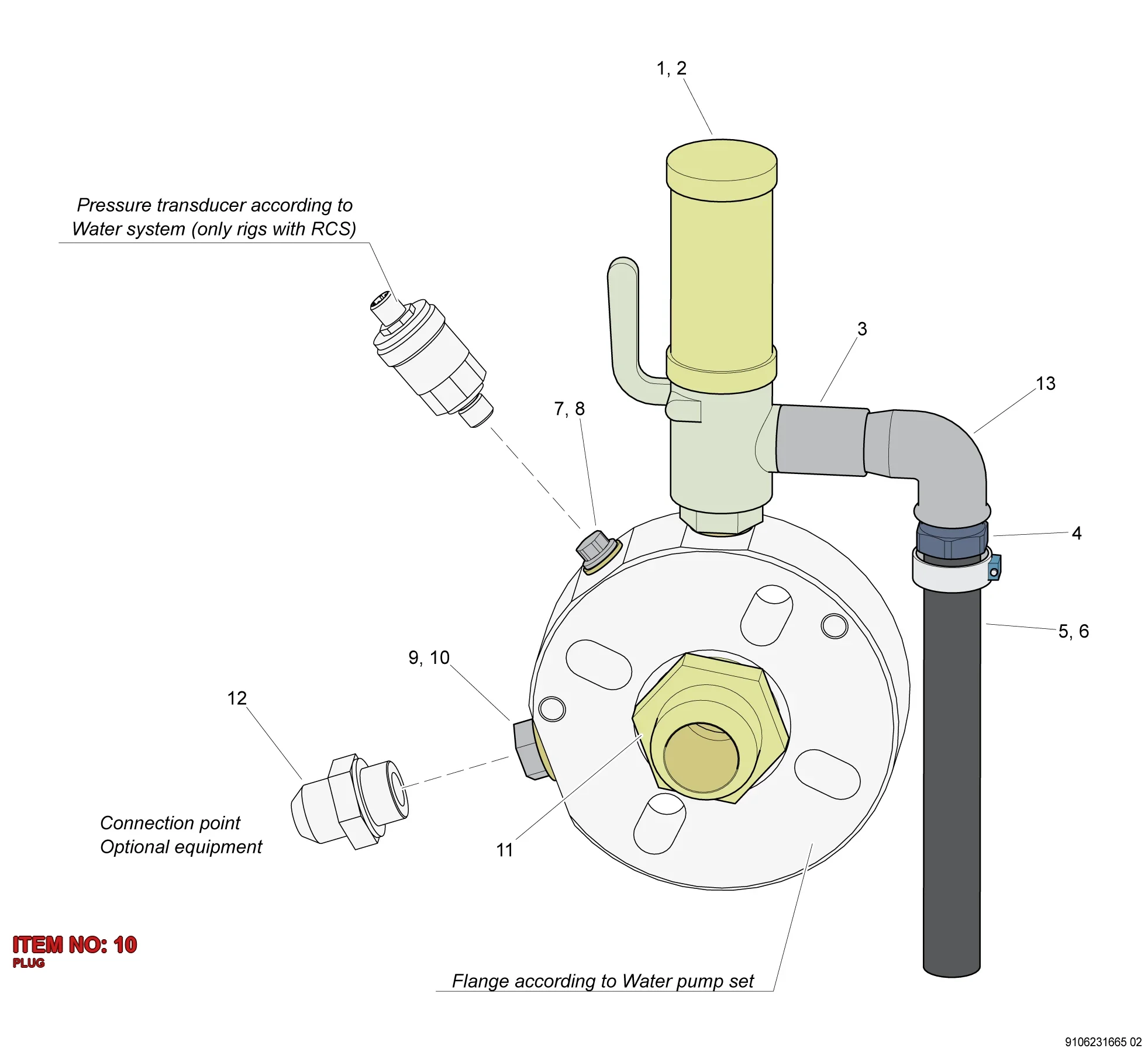 0686 3716 35 PLUG - Technical Drawing