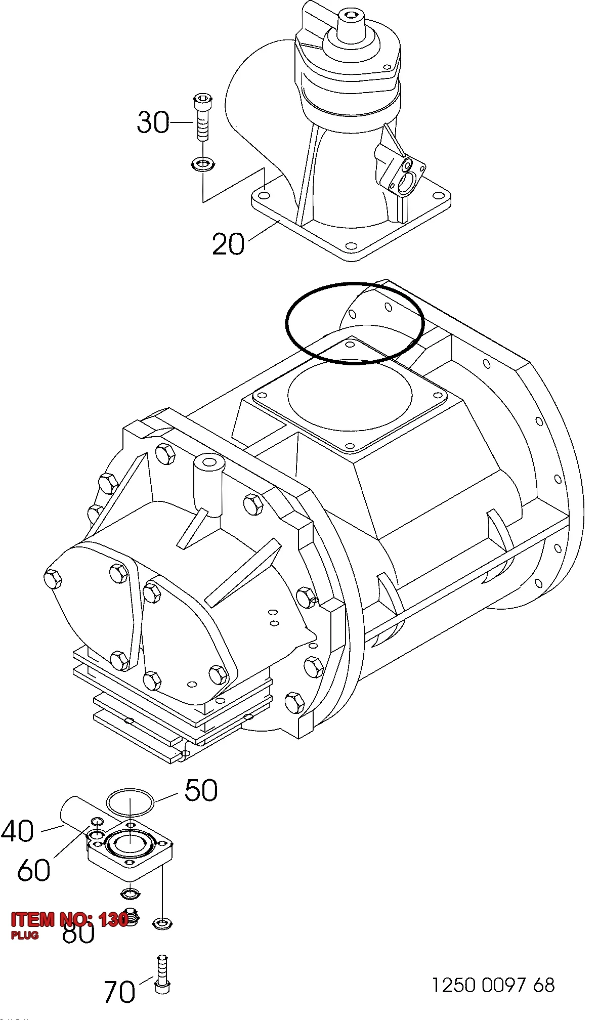 0686 4203 00 PLUG - Technical Drawing