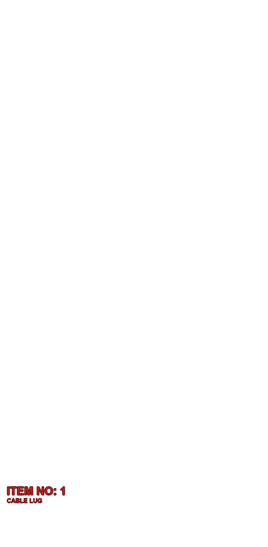 0694 5110 45 CABLE LUG - Technical Drawing