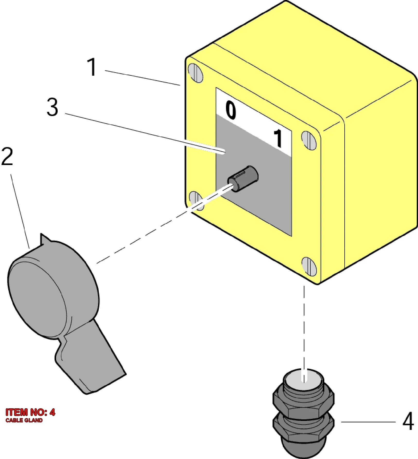 0698 5140 06 CABLE GLAND - Technical Drawing