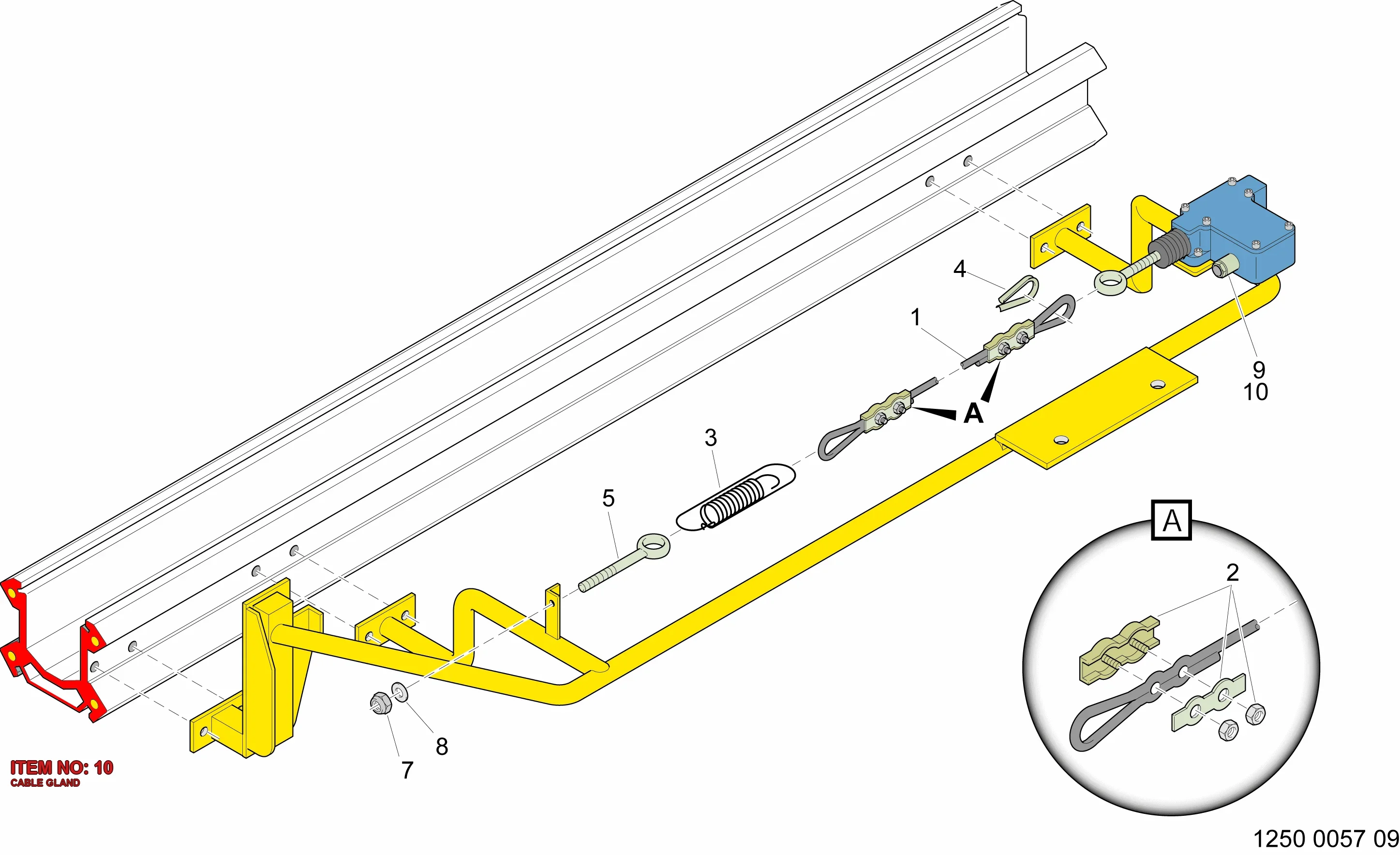 0698 5140 14 CABLE GLAND - Technical Drawing