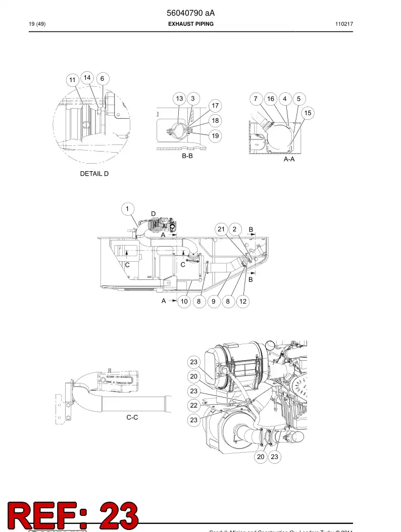 07615454 076 154 54 Clamp, Hose - Sandvik Technical Drawing