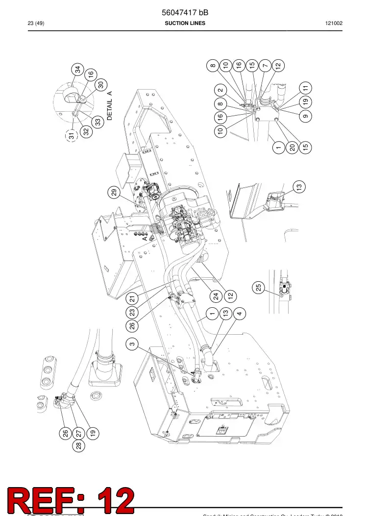 07615505 076 155 05 Fitting - Sandvik Technical Drawing