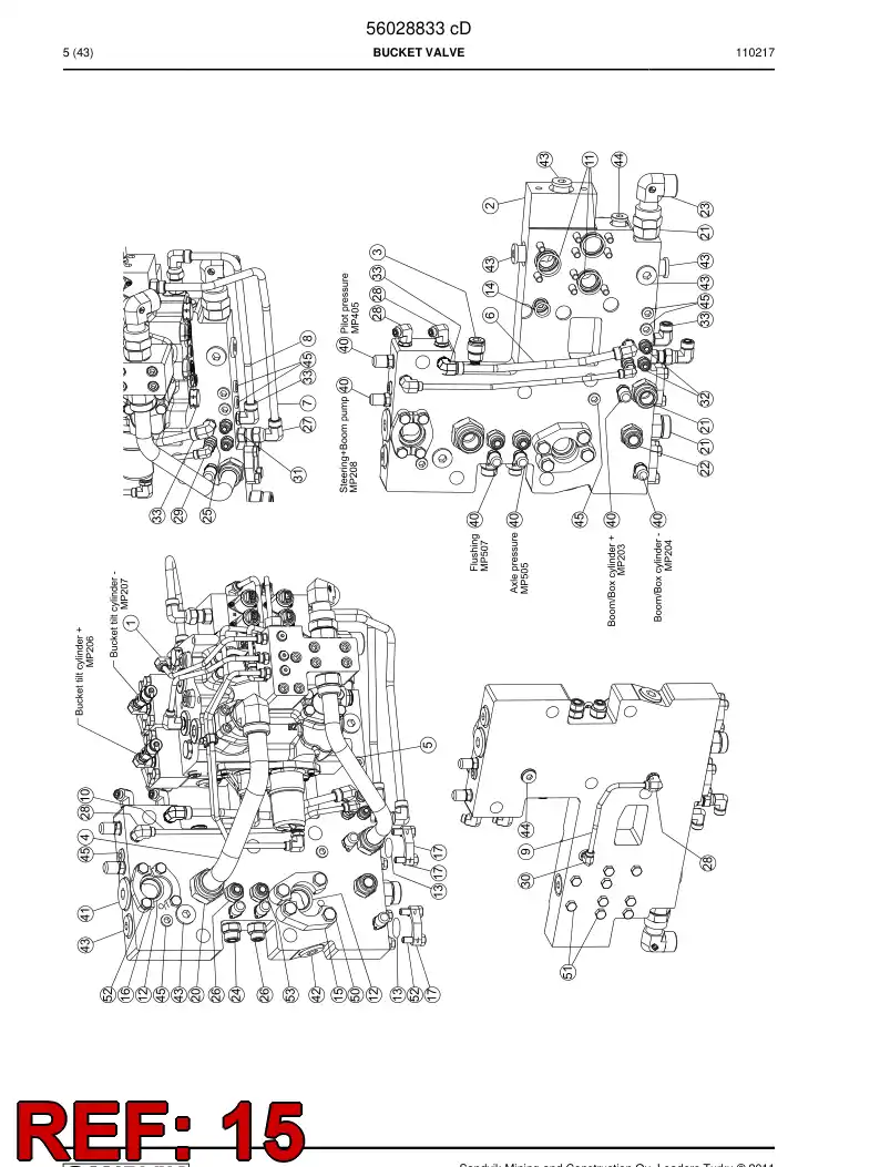 07615548 076 155 48 Mounting piece - Sandvik Technical Drawing