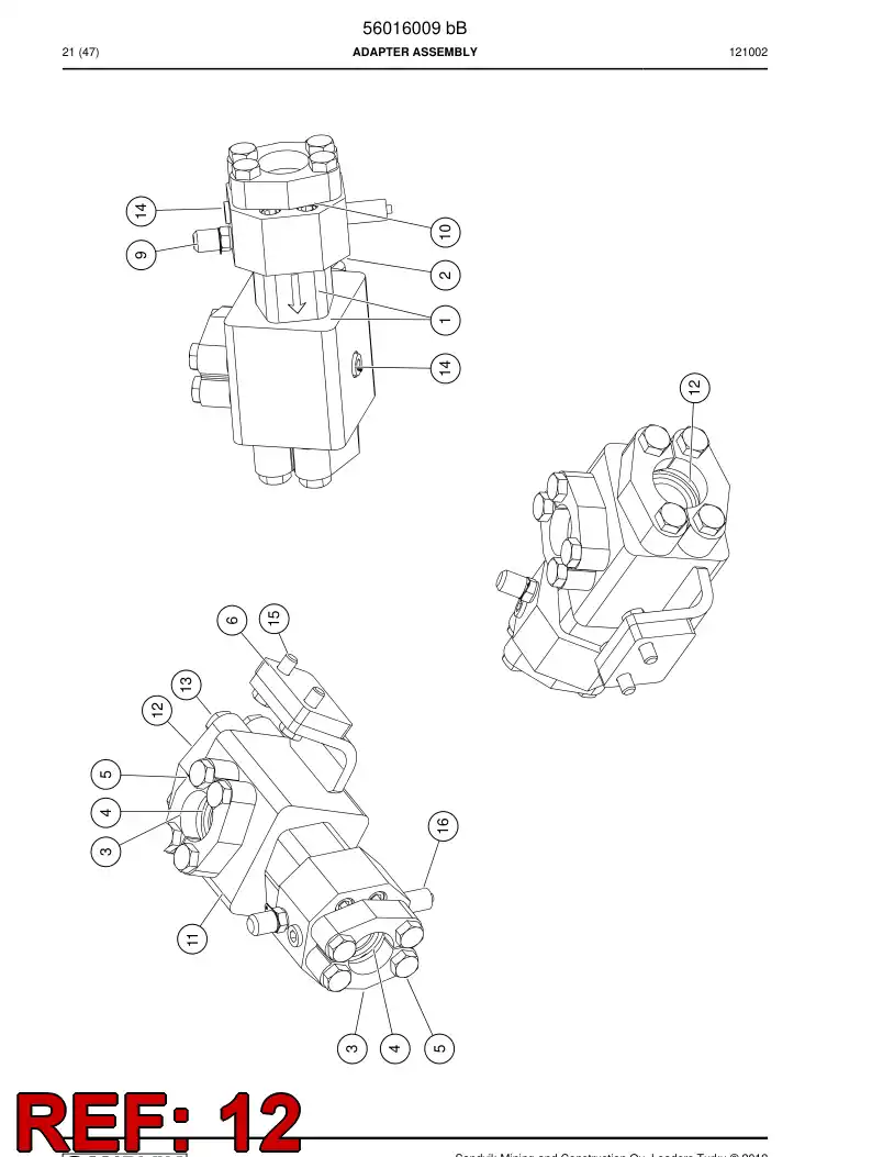 07615549 076 155 49 Mounting piece - Sandvik Technical Drawing