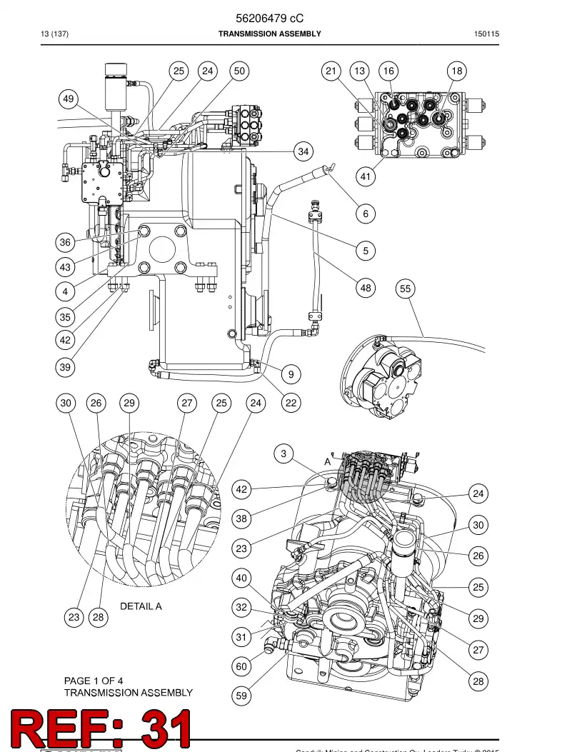 07615559 076 155 59 Mounting piece - Sandvik Technical Drawing