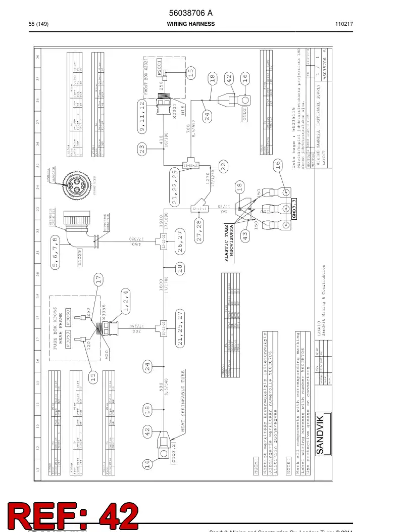 08000012 080 000 12 Shrinking conduit - Sandvik Technical Drawing
