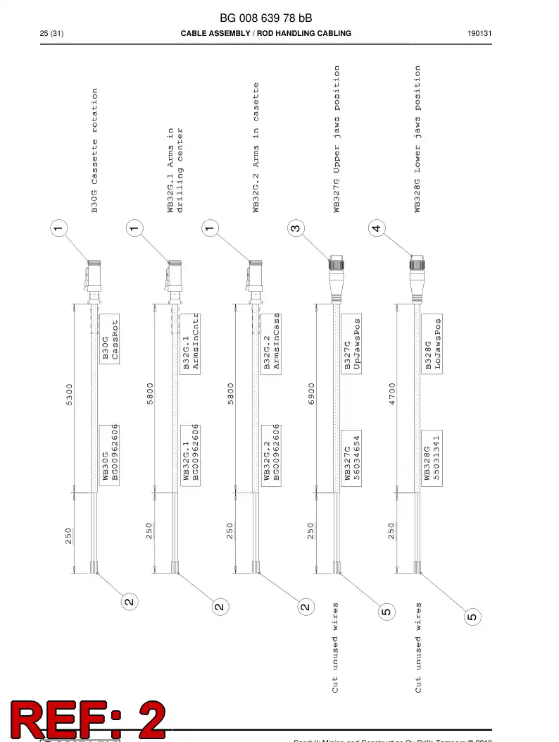 08000180 080 001 80 Bushing, Terminal - Sandvik Technical Drawing