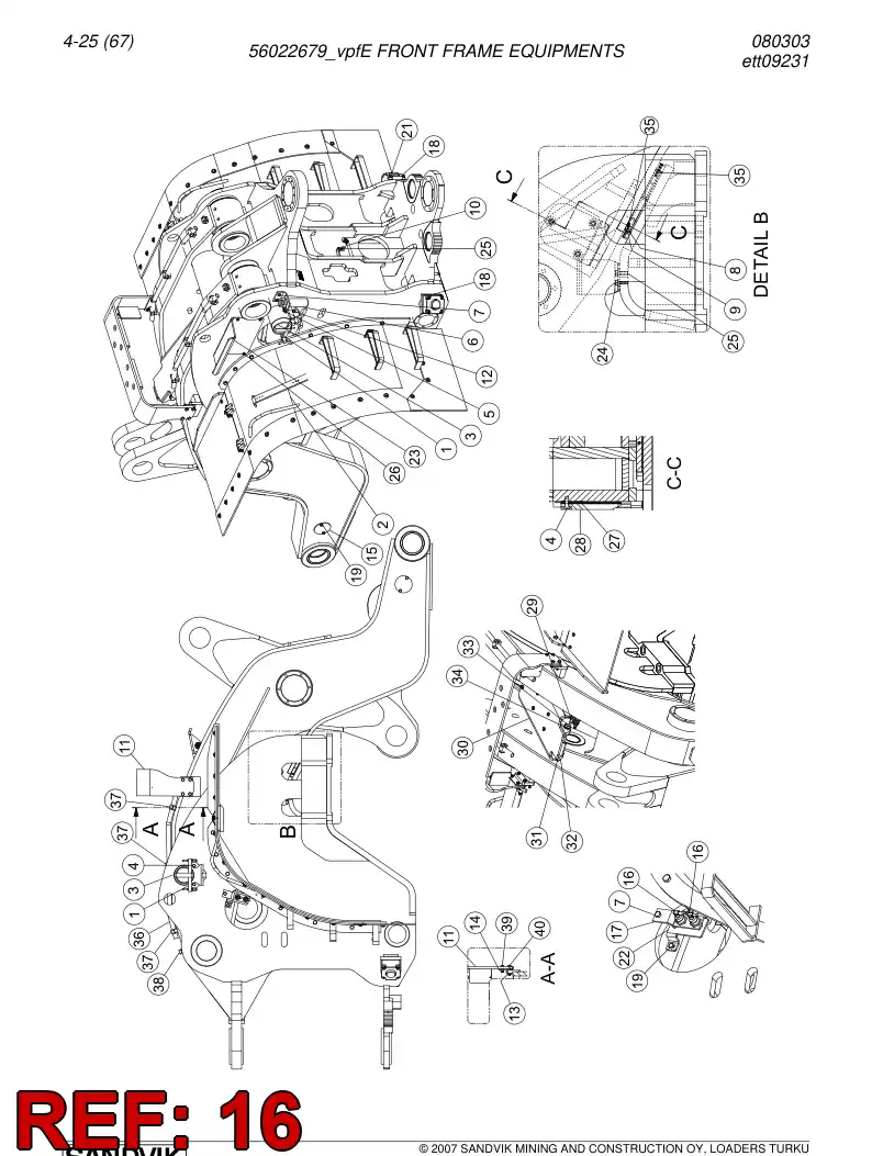 08000853 080 008 53 Inductive proximity switch - Sandvik Technical Drawing