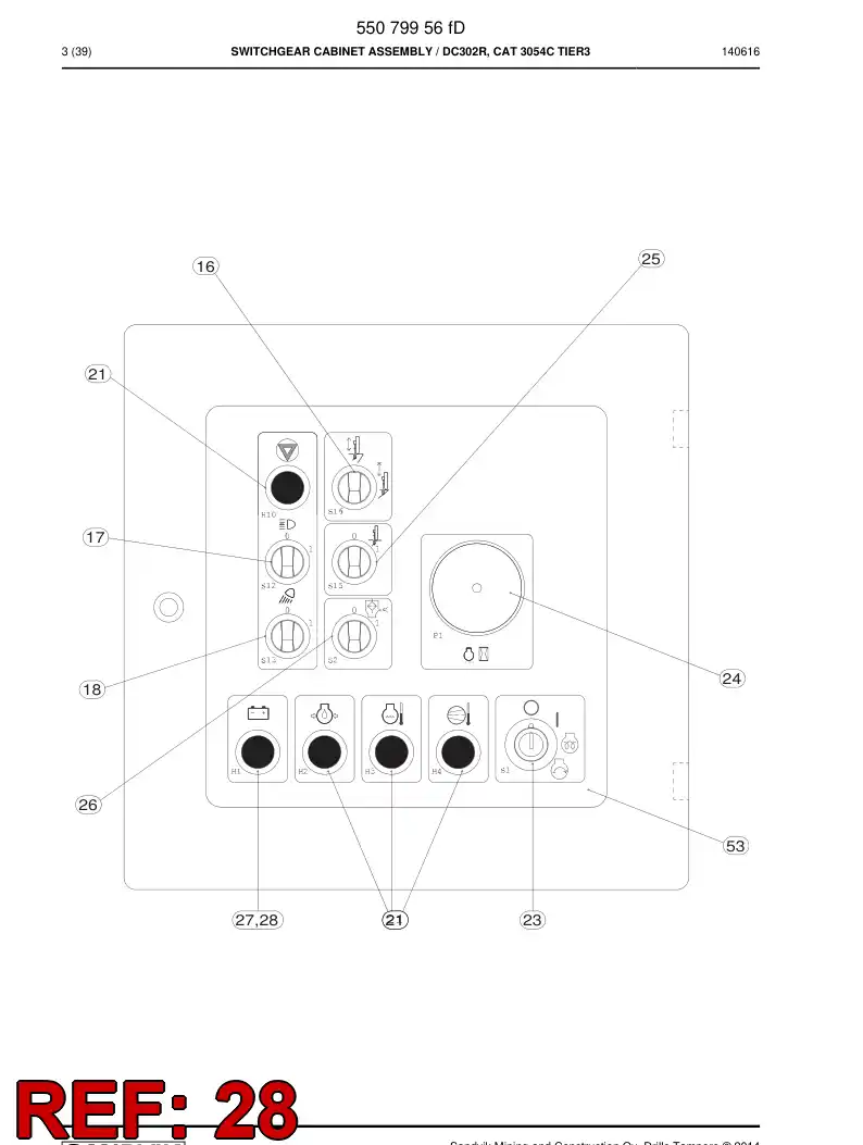 08001017a 080 010 17a Resistor - Sandvik Technical Drawing