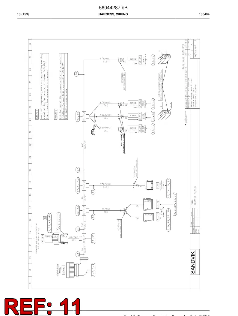 08001207 080 012 07 Connector - Sandvik Technical Drawing