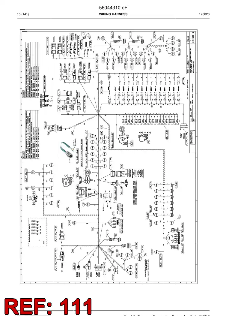 08001209 080 012 09 Connector - Sandvik Technical Drawing
