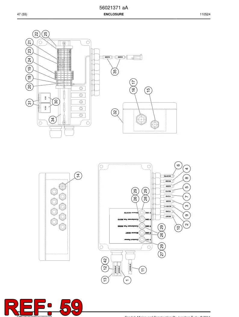 08001223 080 012 23 Cable terminal - Sandvik Technical Drawing