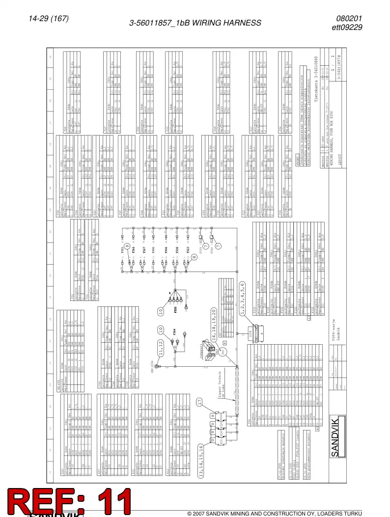 08001229 080 012 29 Cable terminal - Sandvik Technical Drawing