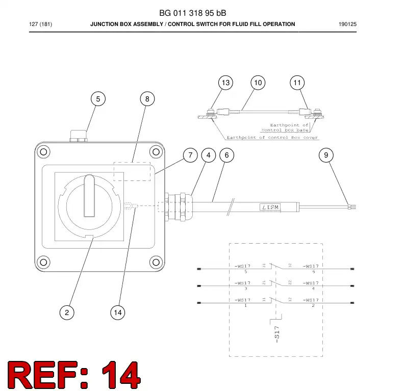 08001230 080 012 30 Terminal, Cable - Sandvik Technical Drawing