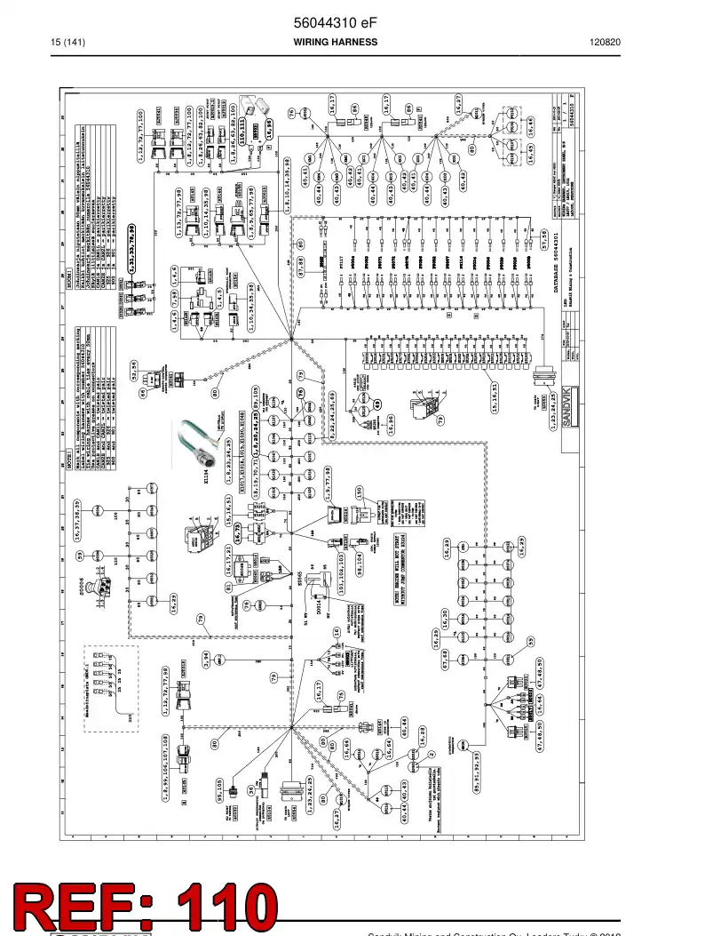 08001235 080 012 35 Contact, Male - Sandvik Technical Drawing