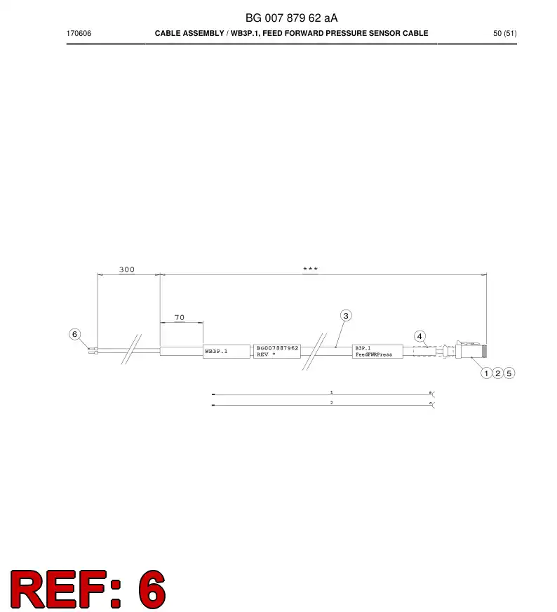 08001361 080 013 61 Bushing, Terminal - Sandvik Technical Drawing