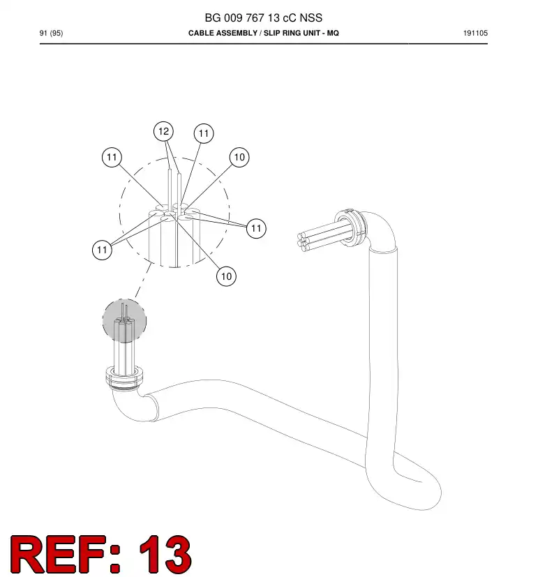 08001455d 080 014 55d Terminal, Cable - Sandvik Technical Drawing
