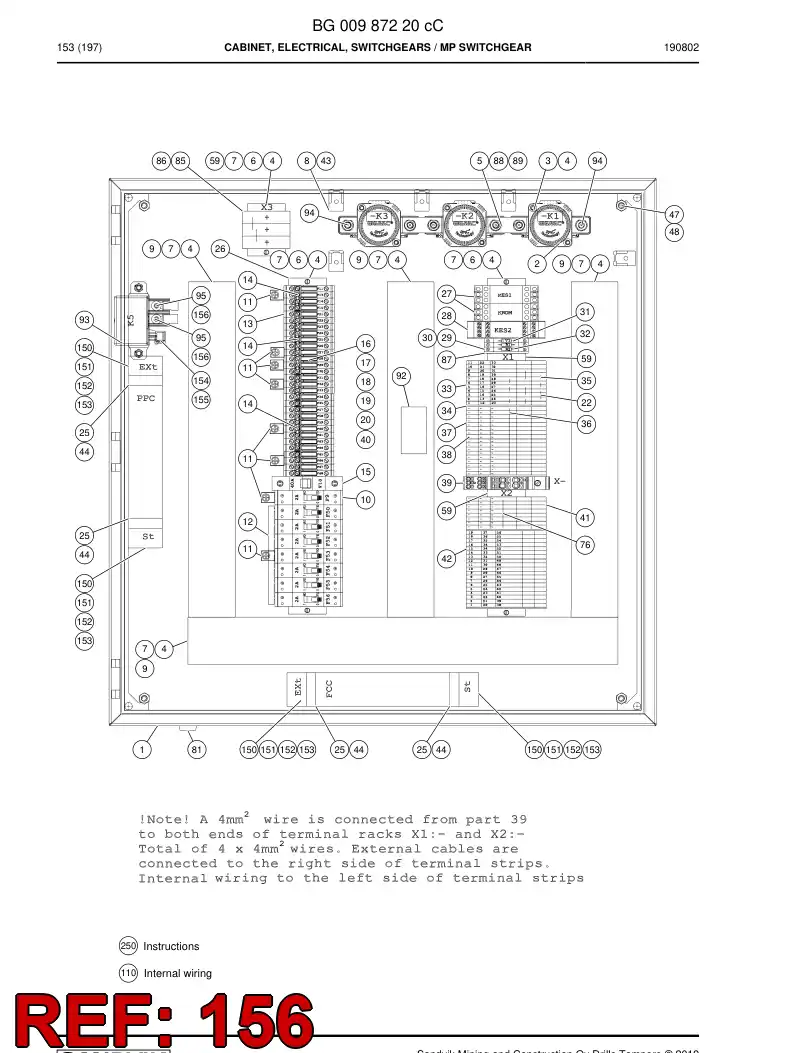 08001512d 080 015 12d Terminal, Cable - Sandvik Technical Drawing